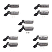10Pcs 27 Ponton Sous- de Lumières Bleues Inoxydables de LED pour la Traverse de Bateau Marine