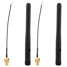2X 433Mhz Antenne 5Dbi GSM RP-SMA Plug Caoutchouc ÉTanche Antenne Lorawan + IPX Vers SMA Petit Câble Extension
