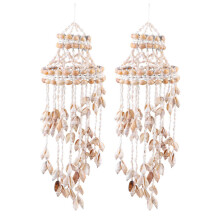2X Conch Sea Shell Wind Chime Hanging Ornament Wall Decoration Hanging Pendant Stylish Hanging Ornament Hanging