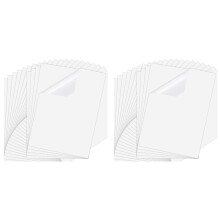 50 Sheets 8.3X11.6 Inch Inkjet Sticker Paper, Printable Transparency Film Quick Dry Paper Label for Inkjet Printers
