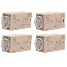 4X 10S Delay Timer Relay H3Y-2 AC 220V 8 PIN Adjusting Knob Control Timing Relay for Household Electrical Systems