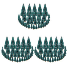 105 PCS Miniature Christmas Tree Artificial Snow Frost Trees Pine Trees for Christmas DIY Party Decoration(4 Size)
