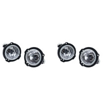 2 Para LED śWiatła Przeciwmgielne Zderzak Przedni Lampa Przeciwmgielna ŻArówka Clear Lens dla Avanza 2012-2019