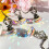 8 Pieces Artificial Crystal Ceiling Fan Pull Chains Pull Chain Extension with Connector for Light Ceiling Fan Desk Lamp 6