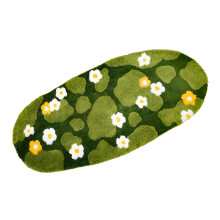 Spring Floral Bath Mat For Home Decoration In-50cmx100cm spring