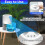 Dehumidifiers for Home, for Bedroom with Auto Defrost Function,2200ML Capacity Quiet Small Dehumidifier Eu Plug White 1