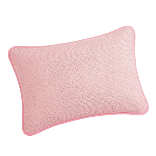 Comfortable Polyester Fabric Mesh Pillow Cover With-Pink