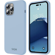 Tekuté silikonové pouzdro pro iPhone 14 Pro Max - Safírově modré