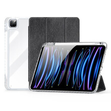 DUX DUCIS Unid Series iPad Pro 11" 2024 pouzdro s automatickým probuzením/spánkem - průhledné/černé