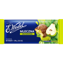 E.Wedel Czekolada mleczna gruszkowa 289g