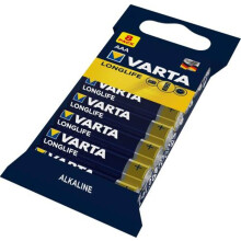 VARTA Longlife Alkaline AAA-batteri LR3, 8-pack
