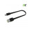 Cablu plat Green Cell USB-A la USB-C, 25 cm, incarcare rapida 1