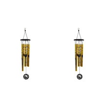 2X Extra Kleine Bagua Windgong Hanger Retro Metalen Windgong Lucky Windgong Tuin Windgong