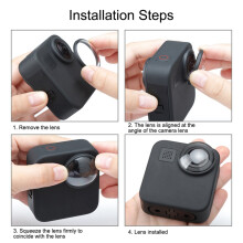4X per Max Accessori Copertura del Filtro UV Lente di Protezione Nel Vetro Ottico Filtri di Copertura per 360 Action Camera