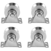 4Er-Pack V-Type Edelstahl-Riemenscheibenblock DäMpferlager Nut Gleitrollen-Laufrad
