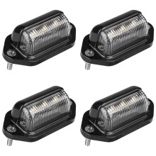 4X LED License Plate Light Waterproof License Plate Tail Light for Trailers, RV, Trucks, Boats