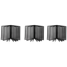 3X Transparent Restaurant Menu Covers for A4 Size Book Style Cafe Bar 8 Pages 16 View