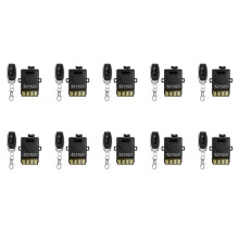 10X 433 MHz 220 V Wasser Pumpen Fern Bedienungs Schalter 1Ch 30A Empfänger Modul Ein / AUS Drahtloser Sender für Licht LED