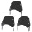 3pcs 5-7 Inch Motorcycle Headlight Windshield Wind Deflector Windscreen Universal for 1