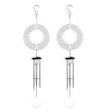 2X Sublimatie Windspinner Blanks Buitendecoratie, Windgong met 4 Verdikte Aluminium Buizen voor Moeder Oma Vrouwen
