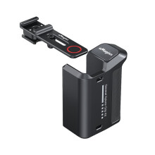 AMAGISN Camera Grip with Shutter Button Metal Street Photography Grip Kit for Insta 360 for DJl Action for Hero Series Black