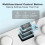 For PC/PS4 Hitbox PS5 Controller Stickless Arcade Stick Metal Game Keyboard with Meun UI Function for  Black 2