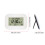 Contemporary Digital Wall Desk Clock Large LCD Display-White 4