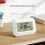 LCD Digital Alarm Clock With Temperature Display And-Silver 6