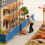 Winziges Miniaturfiguren-Set „Construction-Mann schiebt Einrad 7
