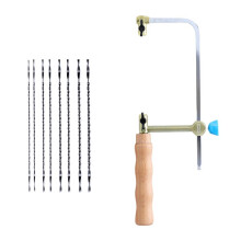 DIY Wooden Handle Wire Saw U Type Metal Hand Coping Saw Professional Cutting Tools for Cutting Various Materials