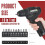 Flexible Drill Bit Extension Set 105 Right Angle Drill Bit Attachment 1/4,3/8,1/2 Inch Hex Adapter Socket Socket Wrench 6