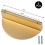 16Pack Champagne Gold Drawer Pulls,2.5 Inch Half Moon Cabinet Drawer Pulls Kitchen Handles, Cabinet Hardware Pulls 5