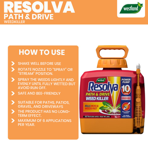 Resolva Resolva Path and Drive Weedkiller 5L Power Pump 2