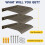 3PCS Window Door Canopy Fixed Awning Porch UV 8