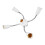 2X E27 LED Bulb Splitter Adapter Adjustable Light Holder Socket Converter for Exhibitions Light Holder 5 Heads 2