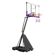 Cesta de Basquete Portátil-Duoku-com Altura Ajustável Até 3,05 m, Equipado com um Aro e um Painel em PC de 121 cm