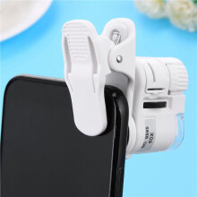6pcs Universal 60X Zoom Camera with LED Light ABS Phone Pocket Microscope Portable for Mobile Smartphones