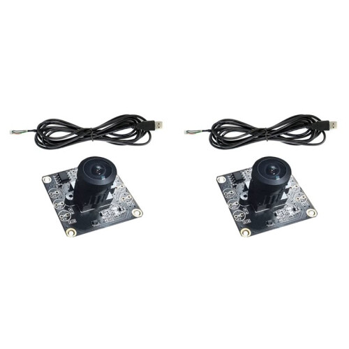 2X OV9732 USB Camera Module Board 160 Degree 32x32mm Face Recognition Image Acquisition for Raspberry Pi Camera 2M Cable