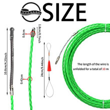 4 Set 10M 33Ft Fish Tape Cable Puller Kit 4.5Mm PET Electrical Cable Puller Through Wall Wire Guide Device Threader