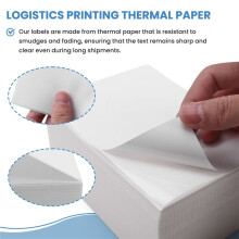 500 Pcs Thermal Label Paper Shipping Labels Thermal Label Stickers Roll for Waybill Printer Labeler