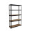 Heavy-Duty 5-Shelf Rack, Adjustable, Black 2