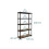 Heavy-Duty 5-Shelf Rack, Adjustable, Black 4