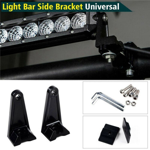 4X Universal Brackets Mounting LED Base Brackets for LED Light Bar Side Mount Bracket 1
