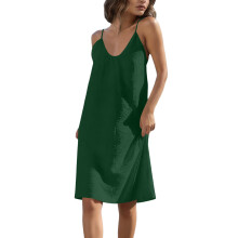 Feminine A Line Dress U Shape Neck And Sensual-Section 7 M
