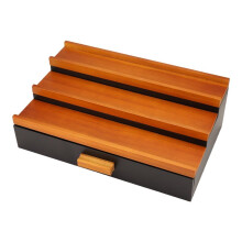 Wooden Cologne Display Stand Organizer for Men,3 Tier Cologne Display with Drawer Storage, Perfume Display Rack