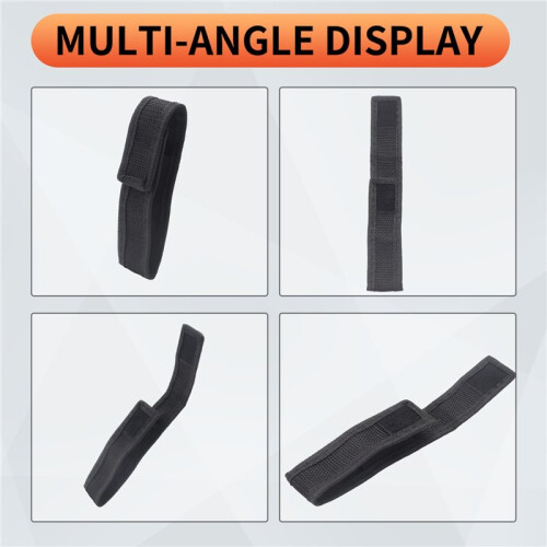 2pcs 13cm Black Nylon Holster Holder Belt Pouch Case Bag for LED Flashlight Torch 2