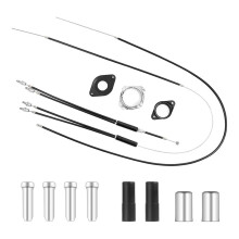 Bike Gyro Brake Cables Front + Rear (Upper + Lower) with Spinner Rotor Kit, for Most Gyro Systems and 20inch Bikes