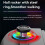 D8 Telescopic Game Controller RGB Light Mobile Game Controller med 6-Axlig Vibration för Android IOS PS3 PS4  PC,A 8