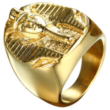 1Exquise Egyptische Ring Roestvrij Staal Gift