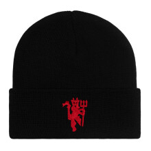 Manchester United Official Beanie Hat Adult Winter Hat Black